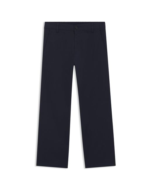 HUGO Blue Straight-Fit Trousers for men
