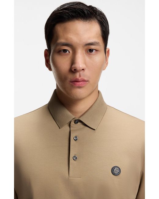 Boss Natural Khaki Men's Polo Shirts Size Xxxl for men