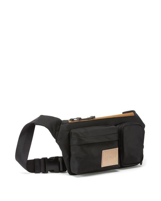 BOSS by Hugo Boss Synthetic Belt Bag In Nylon Twill With Gold Logo