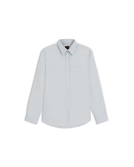 Boss Gray Regular-Fit Shirt for men