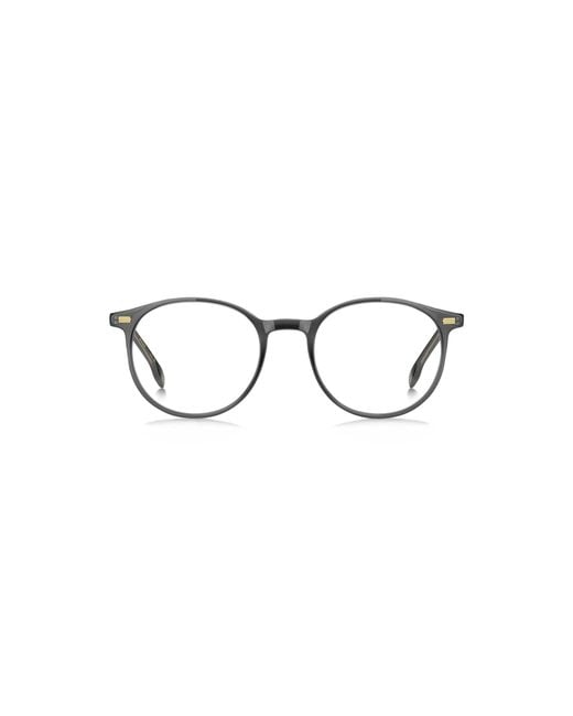 Boss Metallic Dark- Optical Frames With-Tone Trims for men