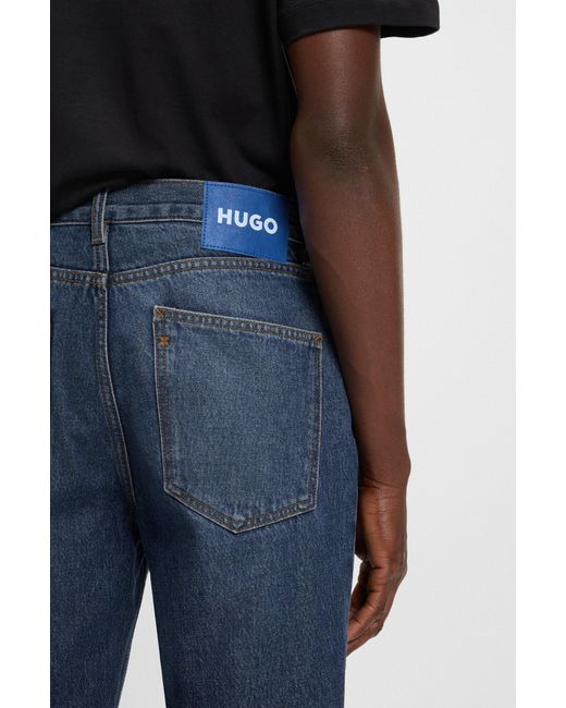 HUGO Dark Blue Men's Jeans Size 34/34 for men