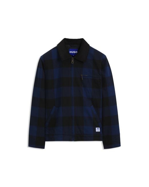 HUGO Blue Padded Jacket for men