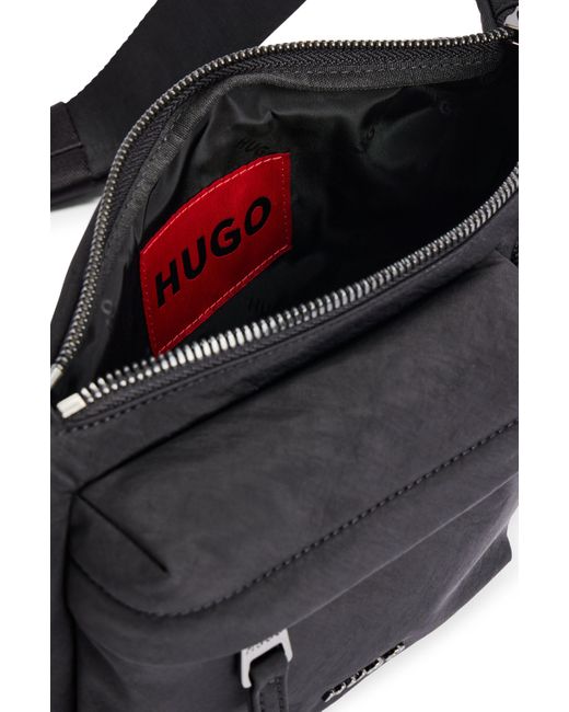 Sac ceinture entièrement doublé avec sangle ajustable logotée HUGO pour homme en coloris Black