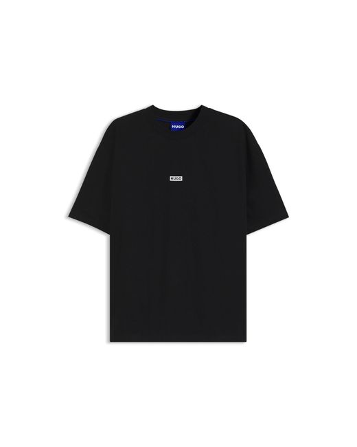 HUGO Black Loose-Fit T-Shirt for men