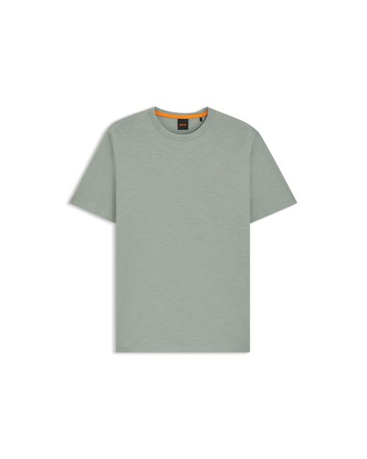 Boss Green Cotton-Jersey T-Shirt With Logo Detail for men