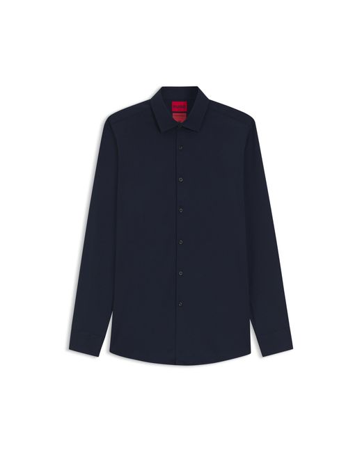 HUGO Blue Slim-Fit Shirt for men