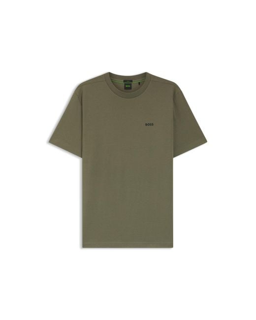 Boss Green Stretch-Cotton T-Shirt With Logo Detail for men