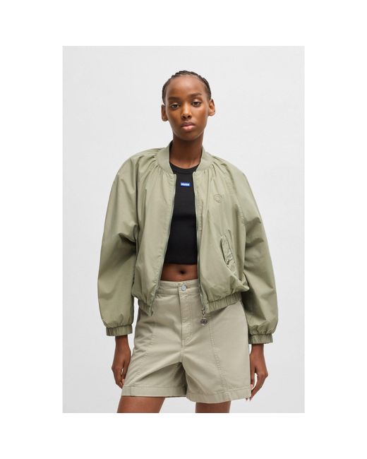 HUGO Green Bomber Jacket