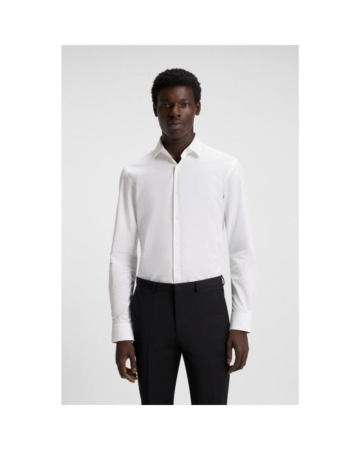 HUGO White Slim-Fit Shirt for men