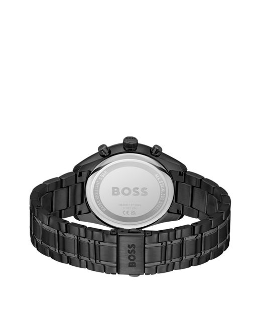 Boss Horloge Met Zwarte Coating En Ton-Sur-Ton Wijzerplaat in het Black voor heren