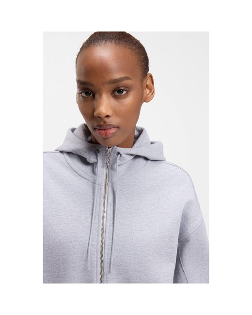 HUGO Blue Relaxed-Fit Hoodie