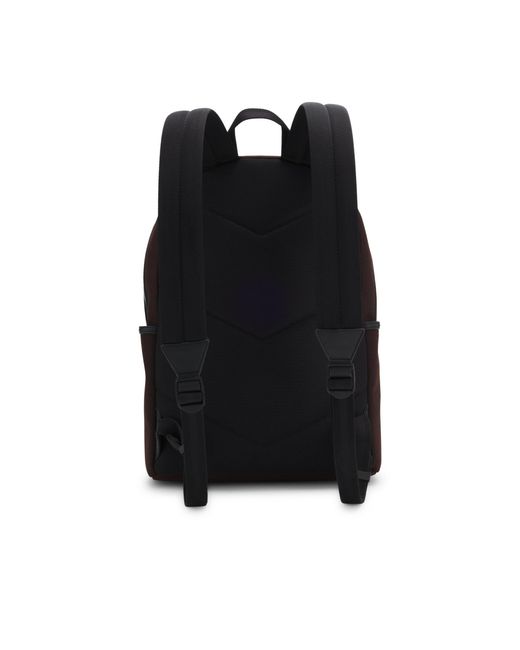 Boss Black Canvas Backpack With Logo Lettering for men