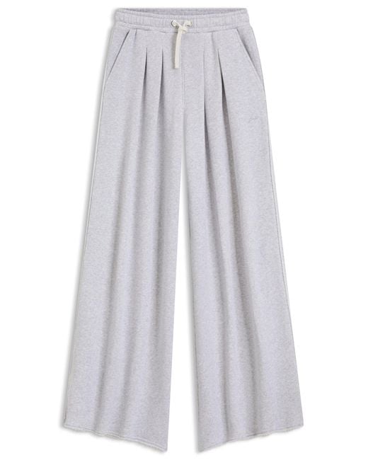 Bas De Survêtement Ample En Coton Mélangé Boss en coloris White