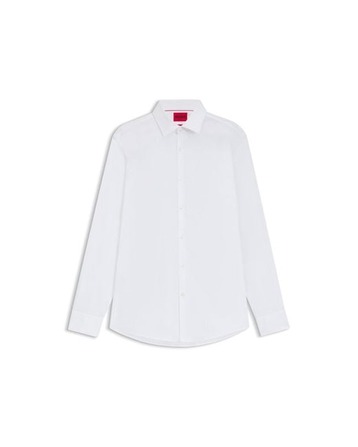 HUGO White Slim-Fit Shirt for men