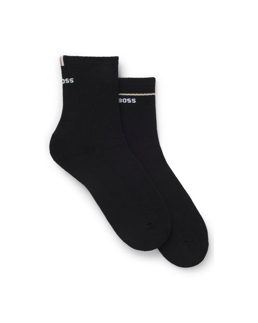 Boss Black Two-Pack Of Short Socks With Logo Details