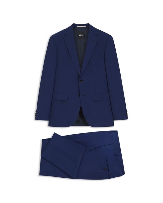 Boss Blue Two-Piece Regular-Fit Suit for men
