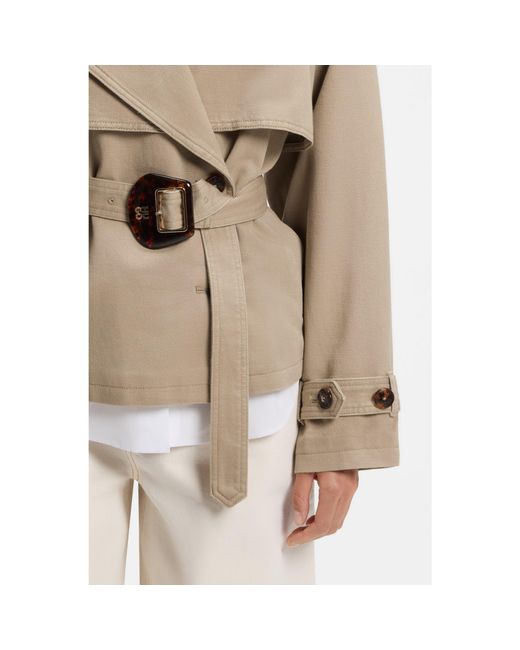 HUGO Natural Short Trench Jacket