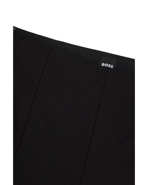 Boss Black Extra-slim-fit Trousers In Performance-stretch Fabric