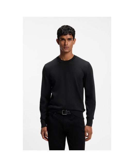 Boss Black Merino-Wool Sweater for men