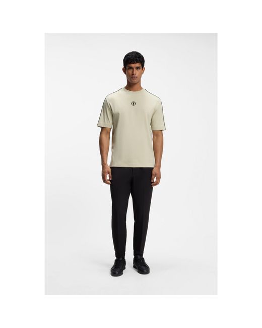 Boss Natural The Open Cotton T-Shirt With Golf Graphic for men