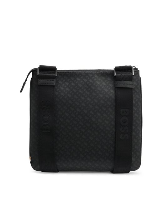 Boss Enveloptas Met Monogram En Reliëflogo Van Folie in het Black voor heren