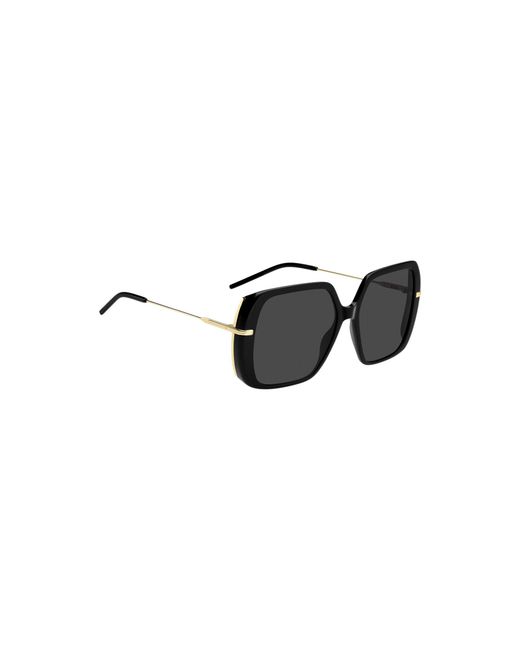 Boss Black Layered-Acetate Sunglasses With-Tone Temples