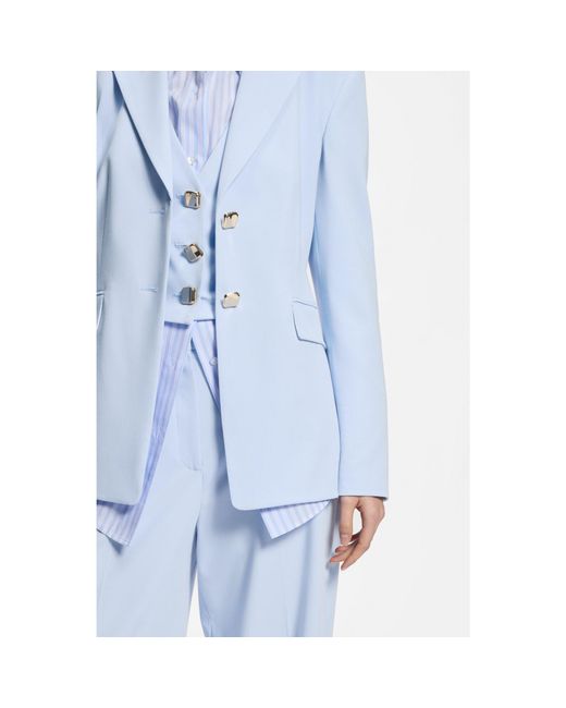 HUGO Blue Regular-Fit Blazer With-Tone Buttons