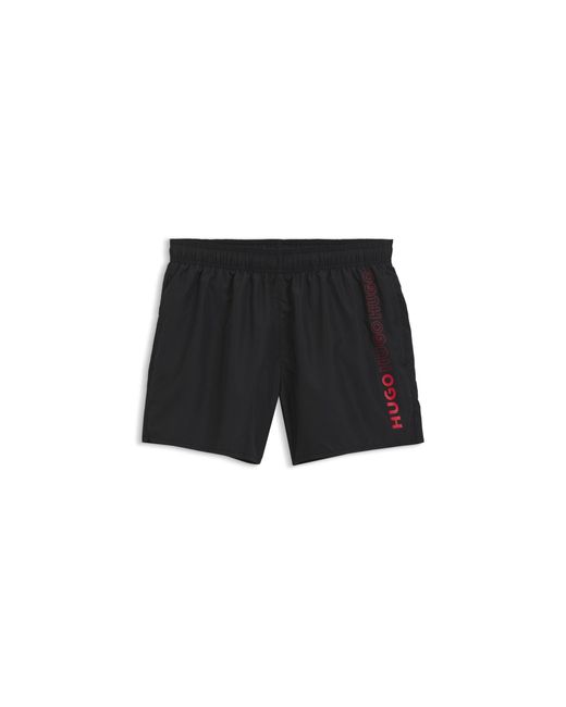 HUGO Blue Swim Shorts With Repeat Logos for men