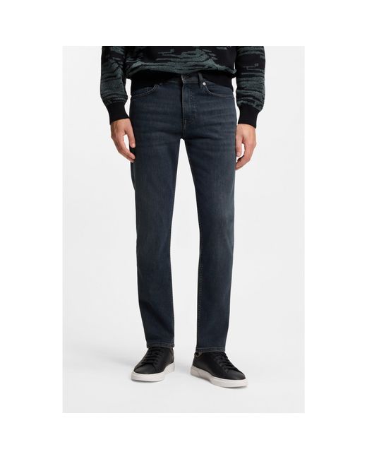 Boss Blue Maine Regular-Fit Jeans for men