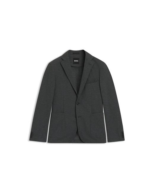 Boss Gray Slim-Fit Blazer for men