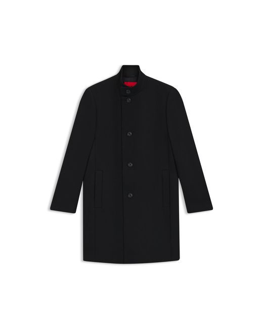 HUGO Black Regular-Fit Coat for men