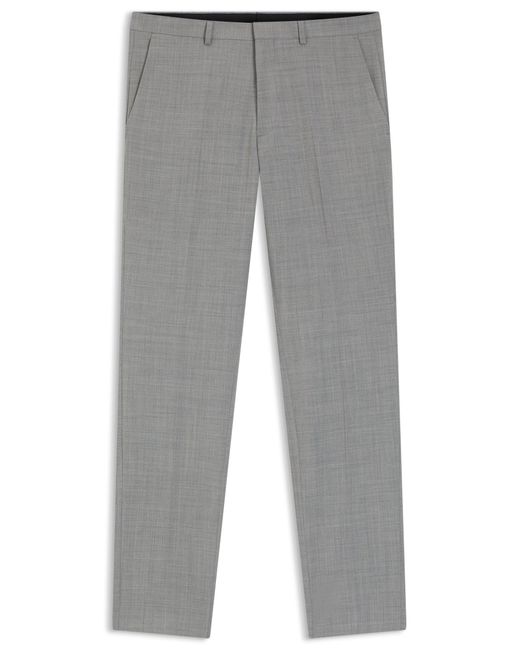 HUGO Extra Slim-Fit Hose Aus Woll-Mix in Gray für Herren