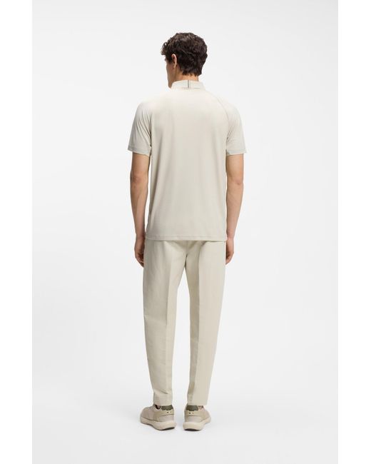Boss Active Poloshirt Mit Feuchtigkeitsregulierung in White für Herren