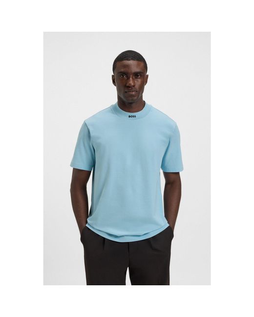 Boss Blue Relaxed-Fit T-Shirt for men