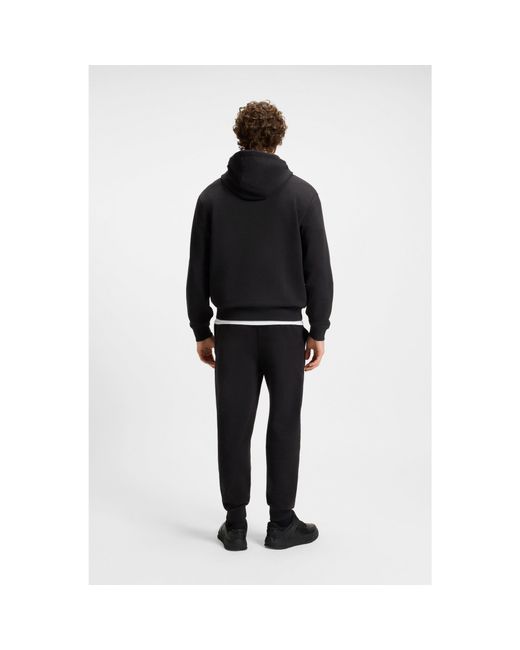 HUGO Black Cotton Tracksuit Set for men