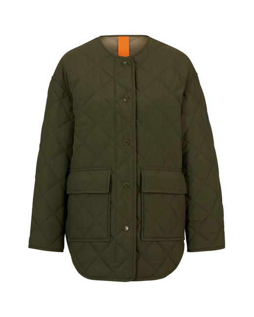 Boss Green Relaxed-fit Water-repellent Quilted Jacket
