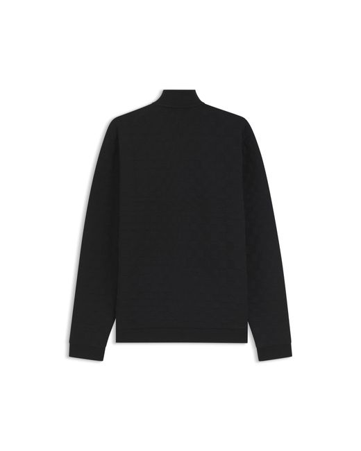 Boss Black Porsche X Zip-Up Sweatshirt With Pasha-Check Jacquard for men
