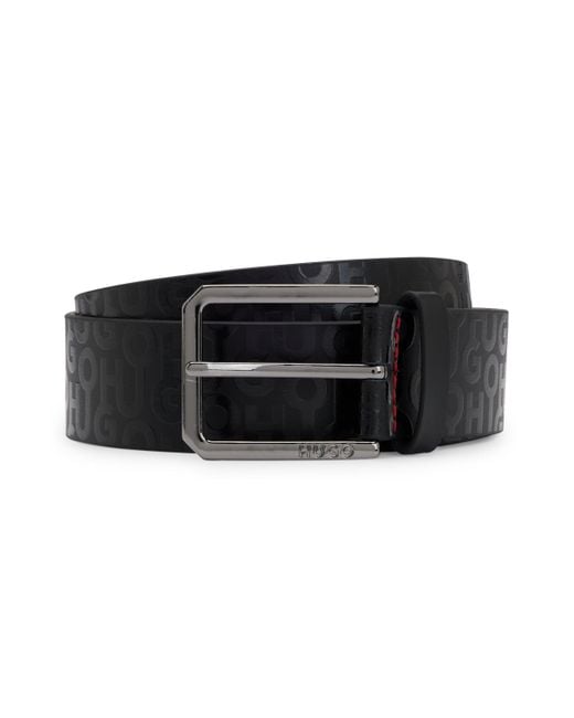 hugo boss mens black belt
