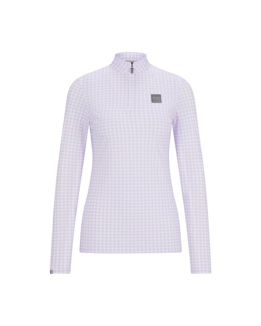 Boss Purple Equestrian Zip-Neck Training Top