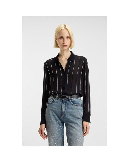 HUGO Black Regular-Fit Blouse