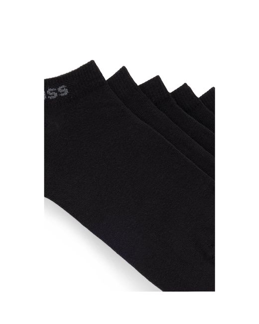 Boss Black Five-Pack Of Ankle-Length Socks With Logo Details