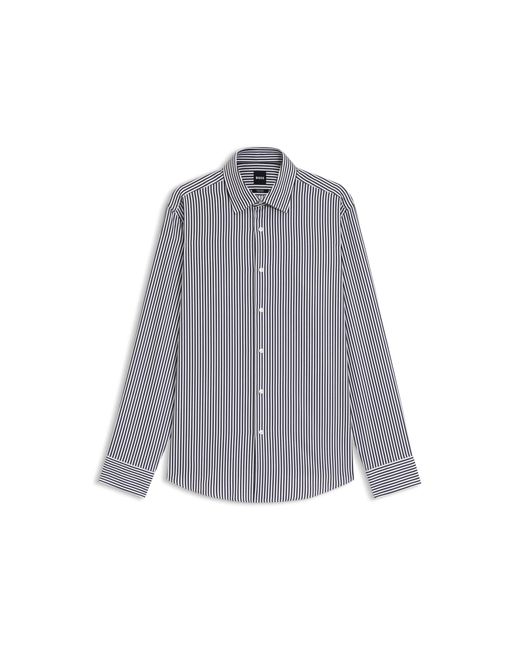 Boss Gray Regular-Fit Shirt for men