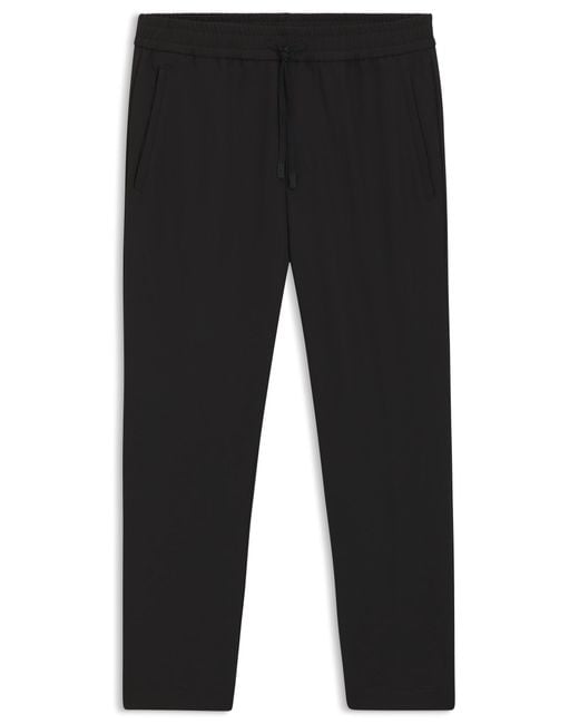 Pantalon Tapered en tissu stretch déperlant Boss pour homme en coloris Black