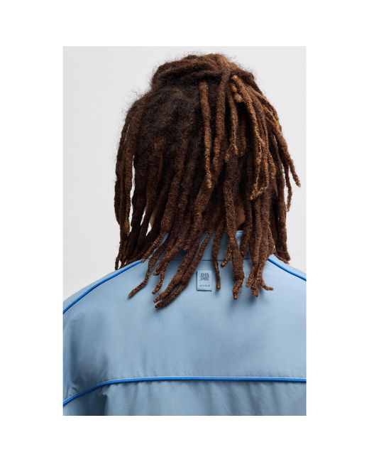 HUGO Blue X Rb Water-Repellent Jacket With Degradé Bull Graphic for men