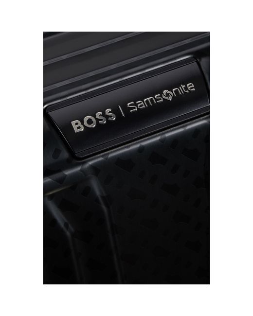 Boss Black Samsonite Anodised-Aluminium Check-In Suitcase With Monograms