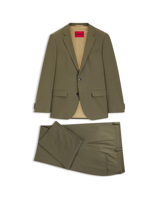 HUGO Green Two-Piece Slim-Fit Suit for men