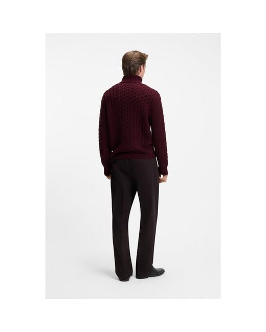 Boss Red Beckham X Cable-Knit Sweater for men