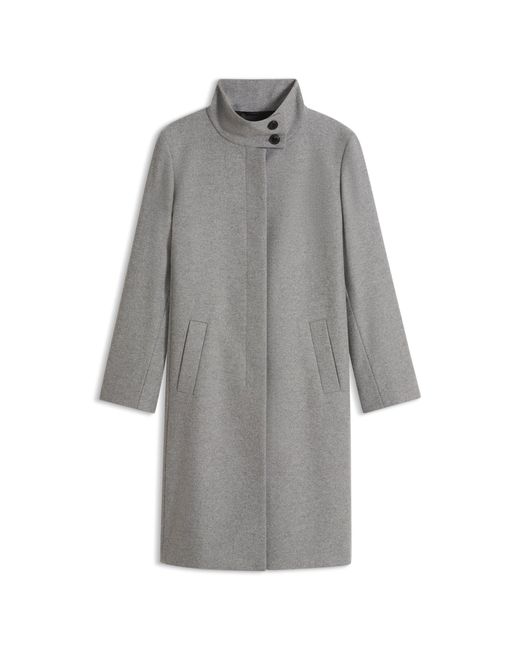 HUGO Gray Regular-Fit Coat