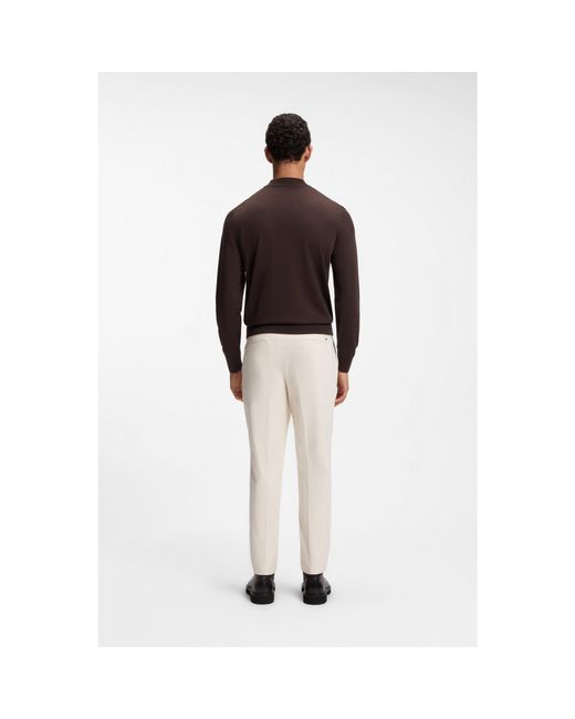 Boss Black Mock-Neck Sweater for men